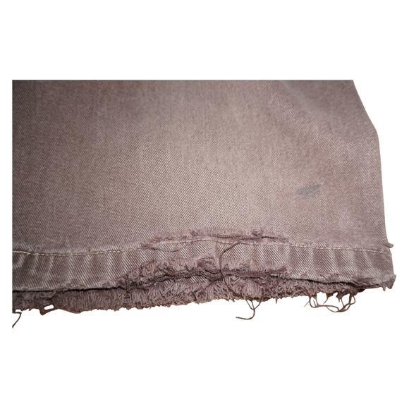 Vintage Utility Carpenter Shorts Men’s 34 Brown Baggy Fit Distressed Hem - Picture 7 of 7